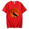 Wolf Moon Funny Shirts Graphic Tee Fashion For Unisex Tops  Tshirt New Arrival Goods High Quality Short Sleeve Tee Cotton Tshirt