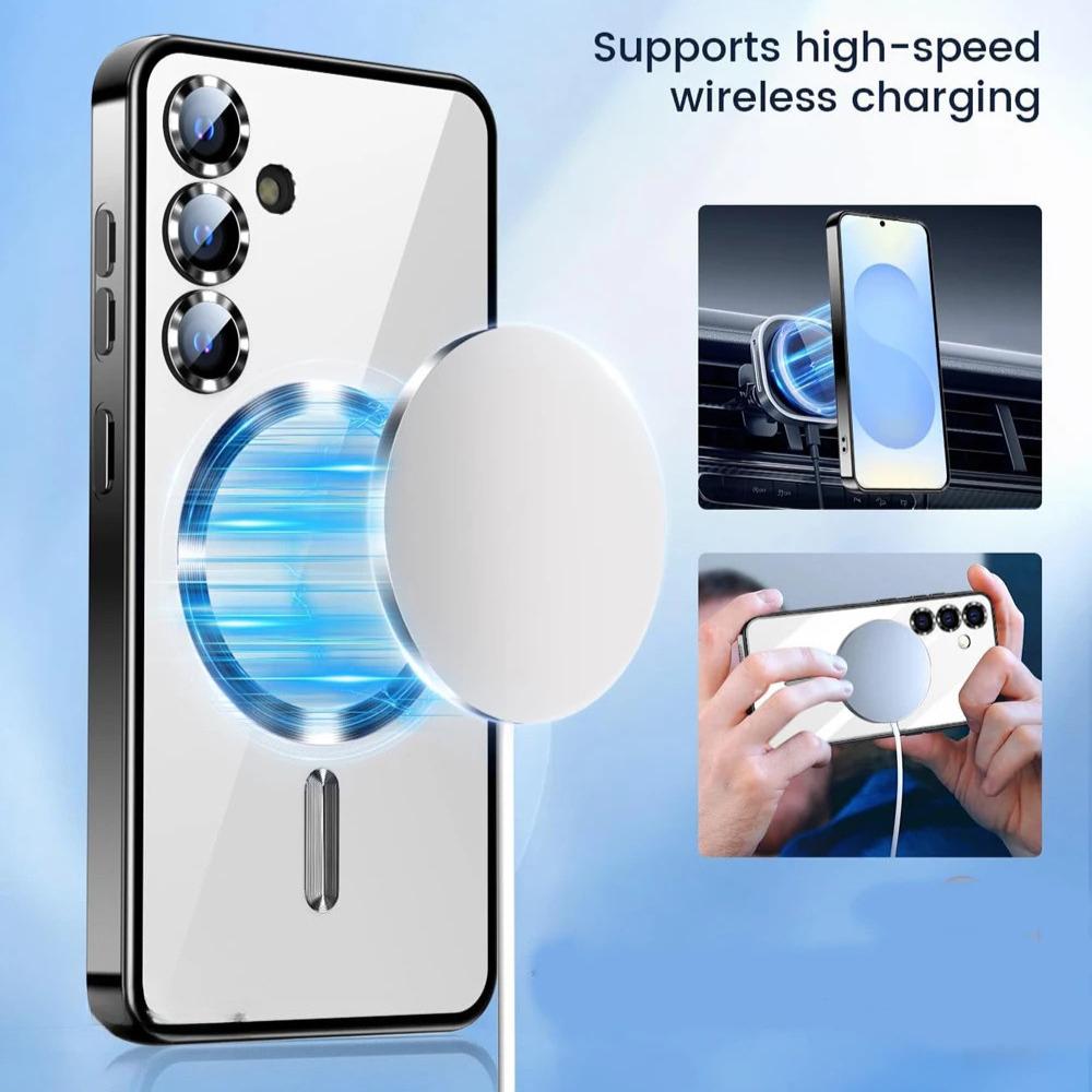 Plating Magsafe Magnetic Case For Samsung Galaxy S25 FE S24 S23 Ultra A56 A36 A26 A55 A54 A17 A07 A16 A35 A15 A14 A05 A05S Cover
