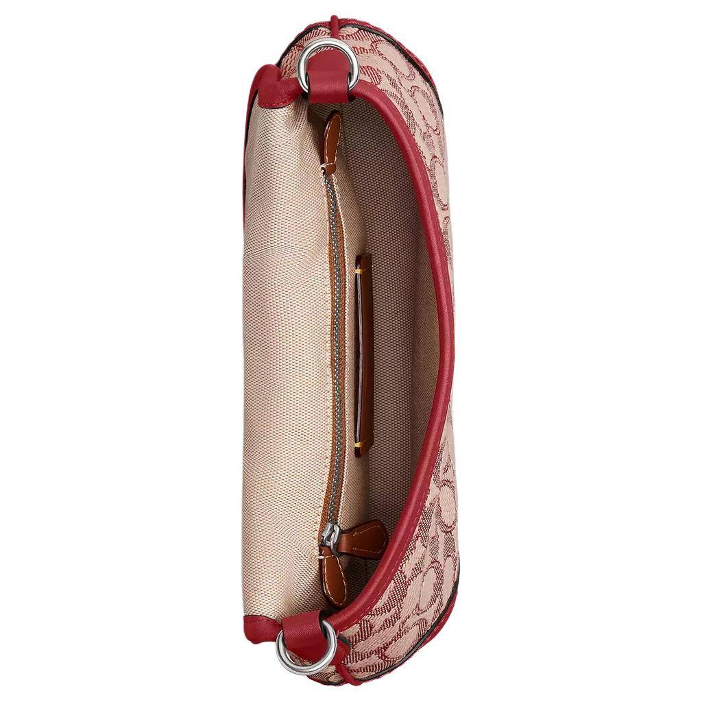 Coach Soho 26 Logo-Print Magnetverschluss Leder Schulter-Tragetasche Mittel Damen Handtaschen Rot CY932-LHXJA