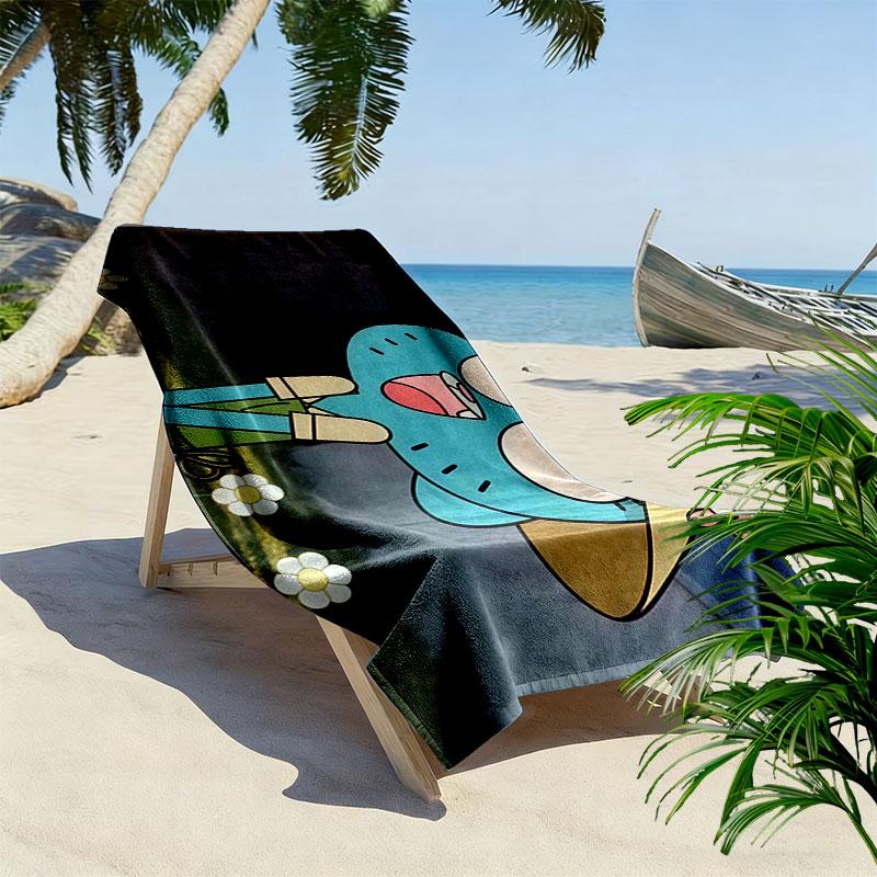 Nicole Watterson Print Beach Towel, Large Soft Quick Dry Towel for Beach Camping Swimming