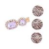 KALLORY 5-Piece Hair Clip Set, Purple Rhinestone Pearl Hair Pins, Vintage Elegant Hair Accessories for Women, Random Styles