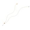 Elegant Barrel Pendant Lariat Necklace Sparkling Accent Stone Minimalist Adjustable Jewelry for Women