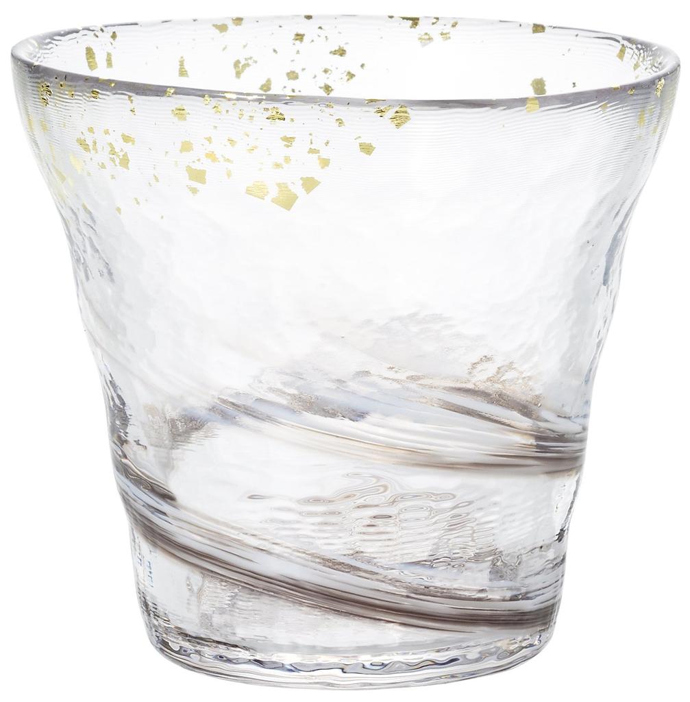 ADERIA Tsugaru Vidro Hyoka Kinsai Rocks Glass Tåke 300ml Laget i Japan Spesial Treboks Highball Whisky Beer Sake Shochu Stilig Brandy Beer Gift