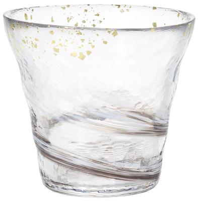 ADERIA Tsugaru Vidro Hyoka Kinsai Rocks Glass Fog 300ml Made In Japan Special Wooden Box Highball Whiskey Beer Sake Shochu Stylish Brandy Beer Gift