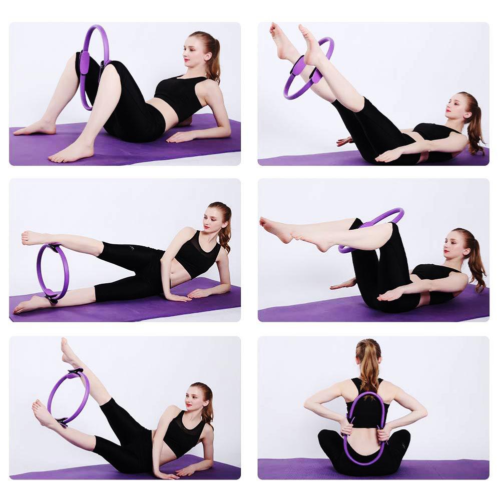38cm Yoga Fitness Circle Für Fitnessstudio Training Pilates Fitnessring Unverzichtbare Werkzeuge Für Anfänger Yoga Praktizierende