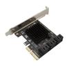 6 Port SATA III To PCIe PCI Express 3.0 X4 6Gbps Expansion Card Adapter for HDD