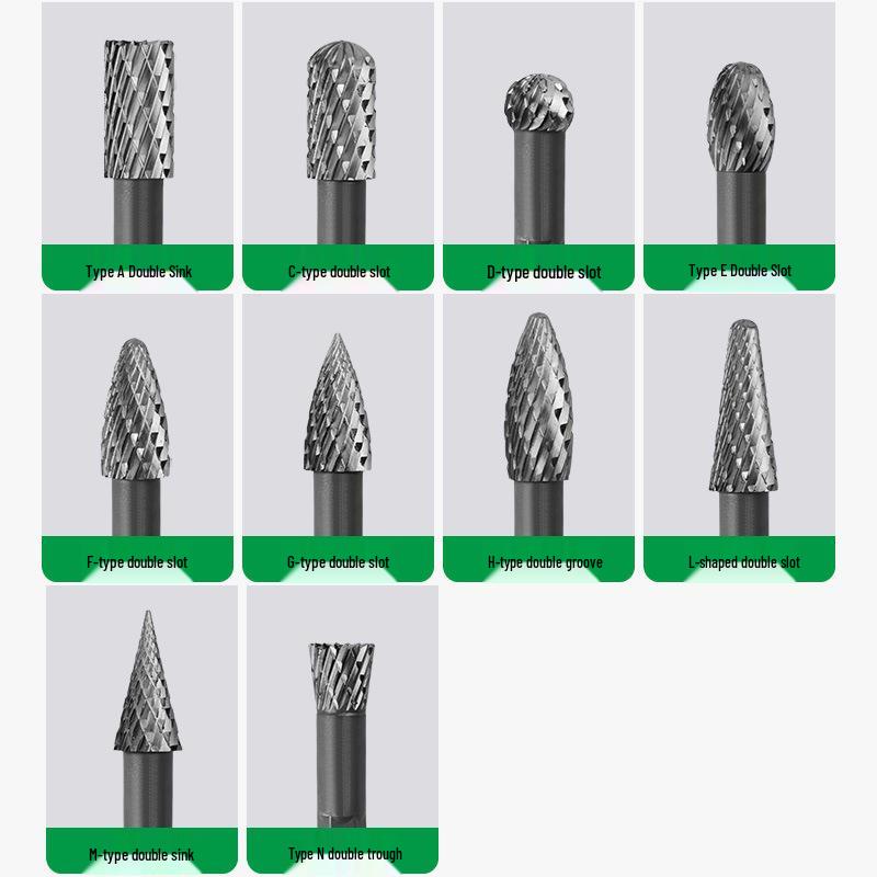 Hex Shank Alloy Steel Double Flute Milling Cutter for Woodworking: Carving, Enlarging Holes, Grooving, Grinding
