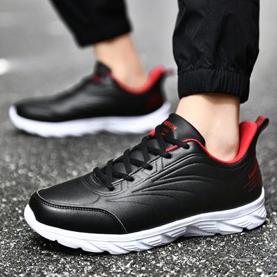 Autumn and Winter New Foreign Trade Sports Shoes Men's Velvet Black Korean Version Trendy Casual and Comfortable Running Shoes Jinjiang
