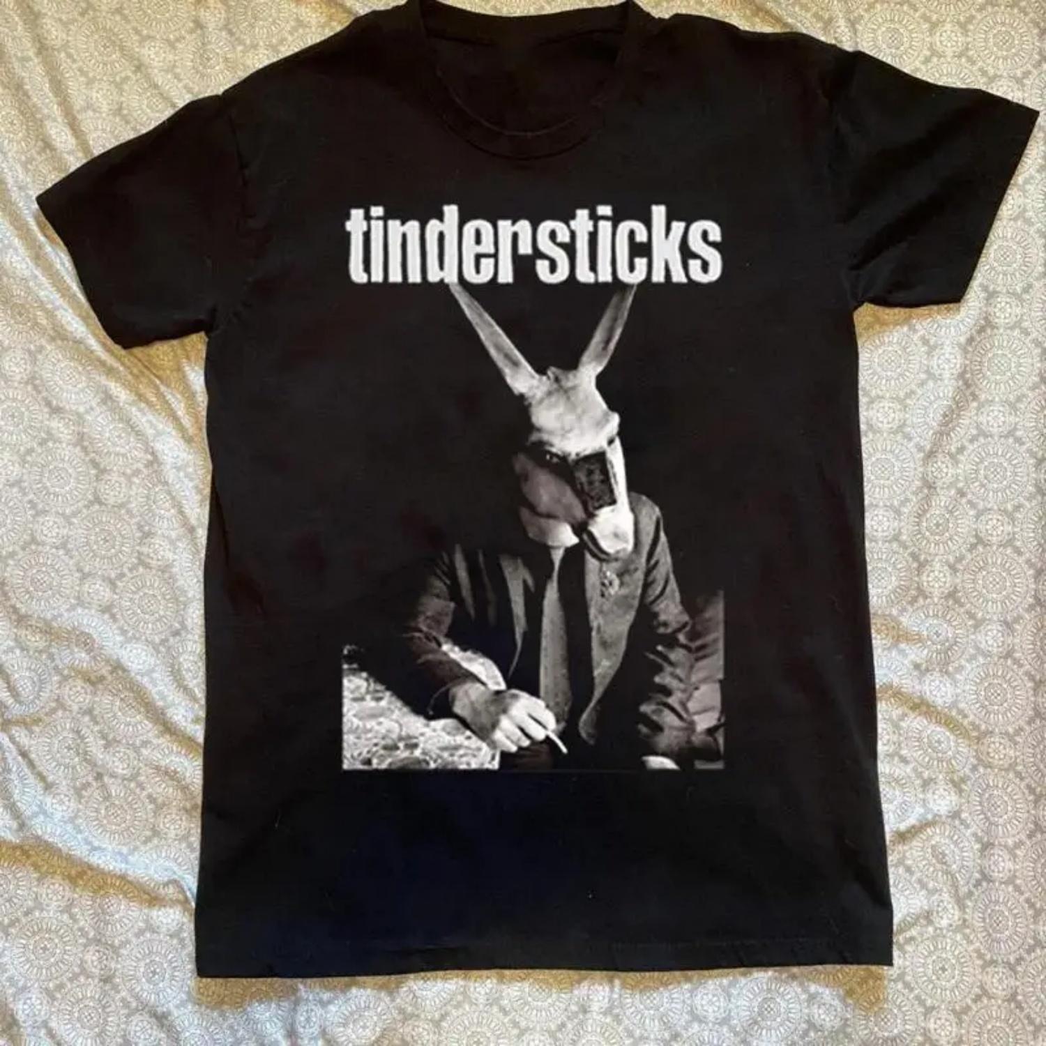 

VTG Tindersticks Band Album Black T Shirt OM675 XXXXXL різнокольоровий