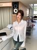 PTORGE White Dress Solid Long Sheer Flared Y2K Street Style Women's Shirt, Color, Turn-Down Collar, Sleeve, Shirt, See-Through Blouse, Open-Collar