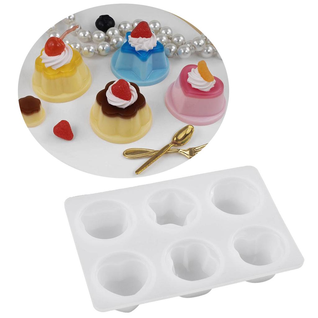 Cute Heart Star Animals Pudding Silicone Molds Epoxy Resin Casting Mold Craft Earrings Pendant Mold DIY Keychain Jewelry