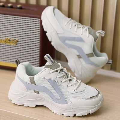 Summer New Platform Women's Shoes Breathable and Lightweight Dad Shoes Mesh Soft-soled Sports Shoes Outdoor Travel Shoes