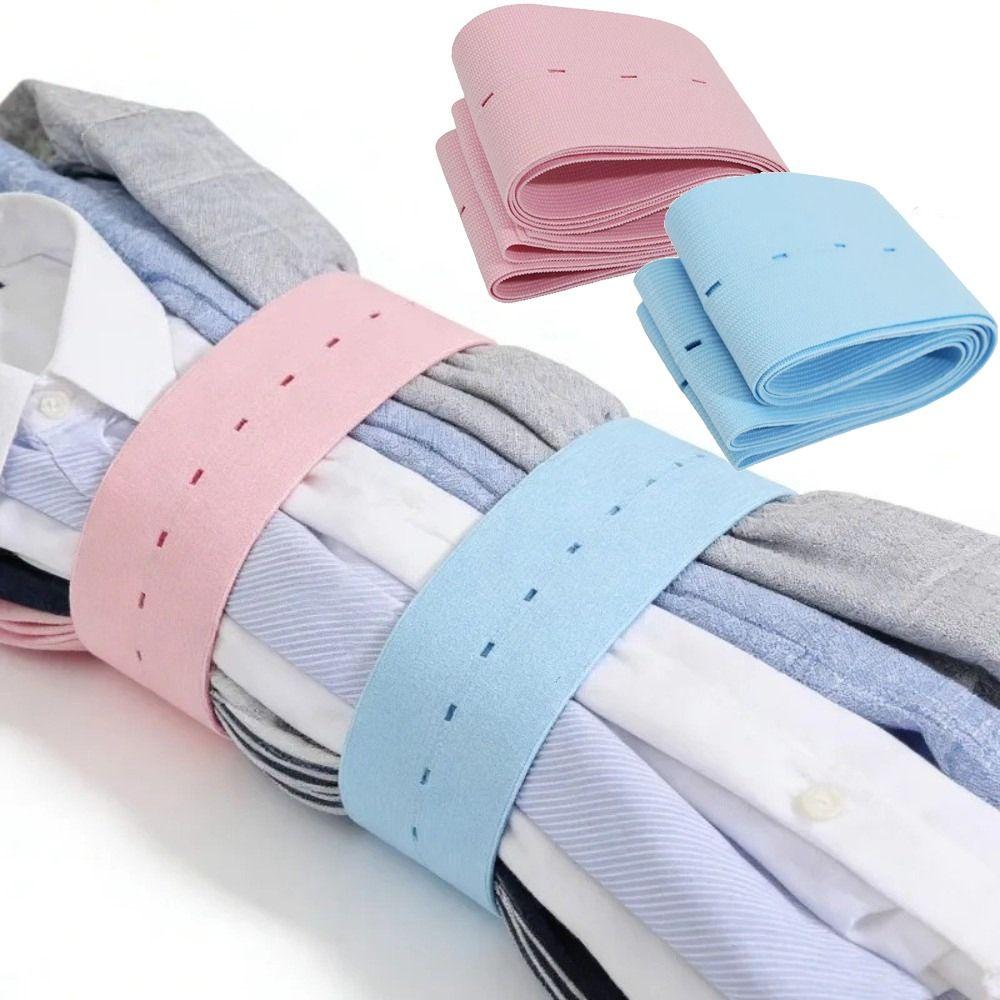 1/2/10/30Pcs Roll-up Closet Storage Strap Adjustable Clothing Fixing Belt  Travel Clothes Storage