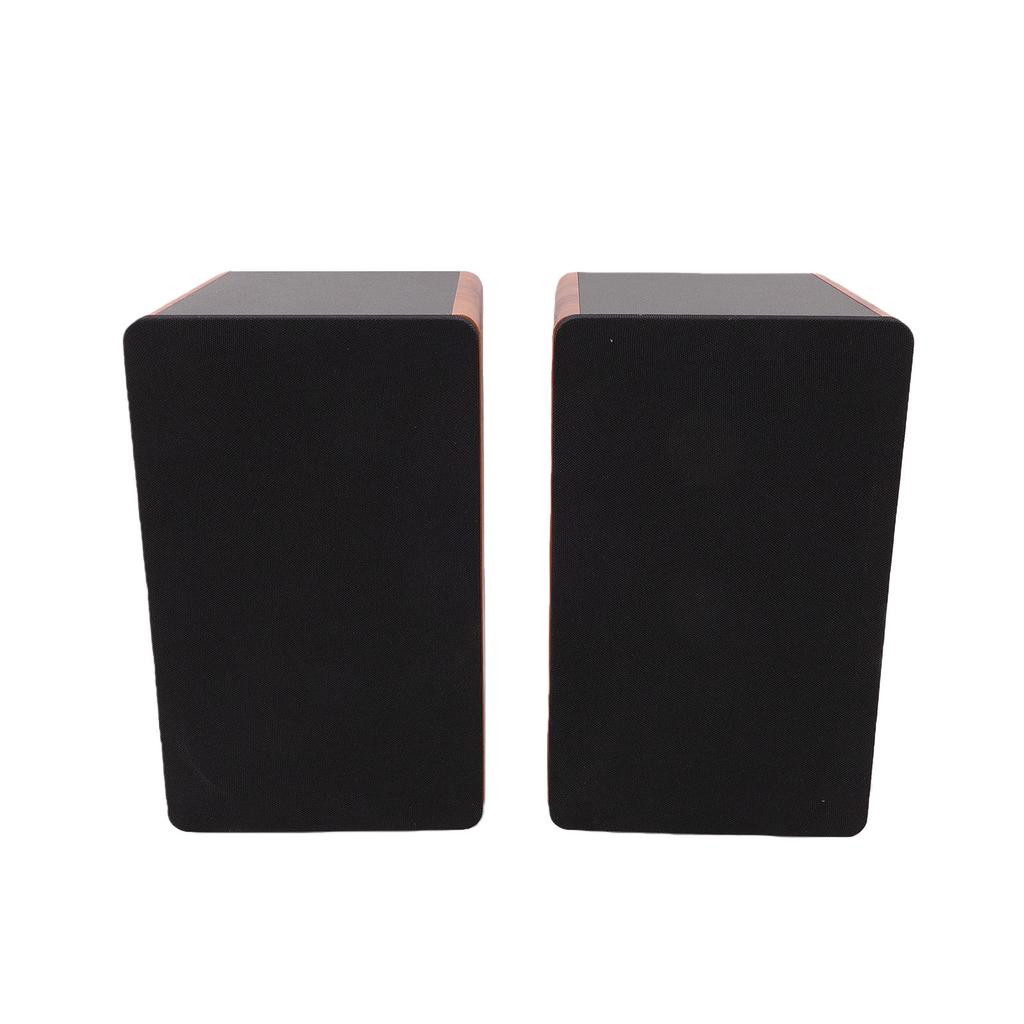 2PCS Bookshelf Speakers 2.0 Channel Computer Desktop Bluetooth Speaker with Powerful Bass Clear Treble