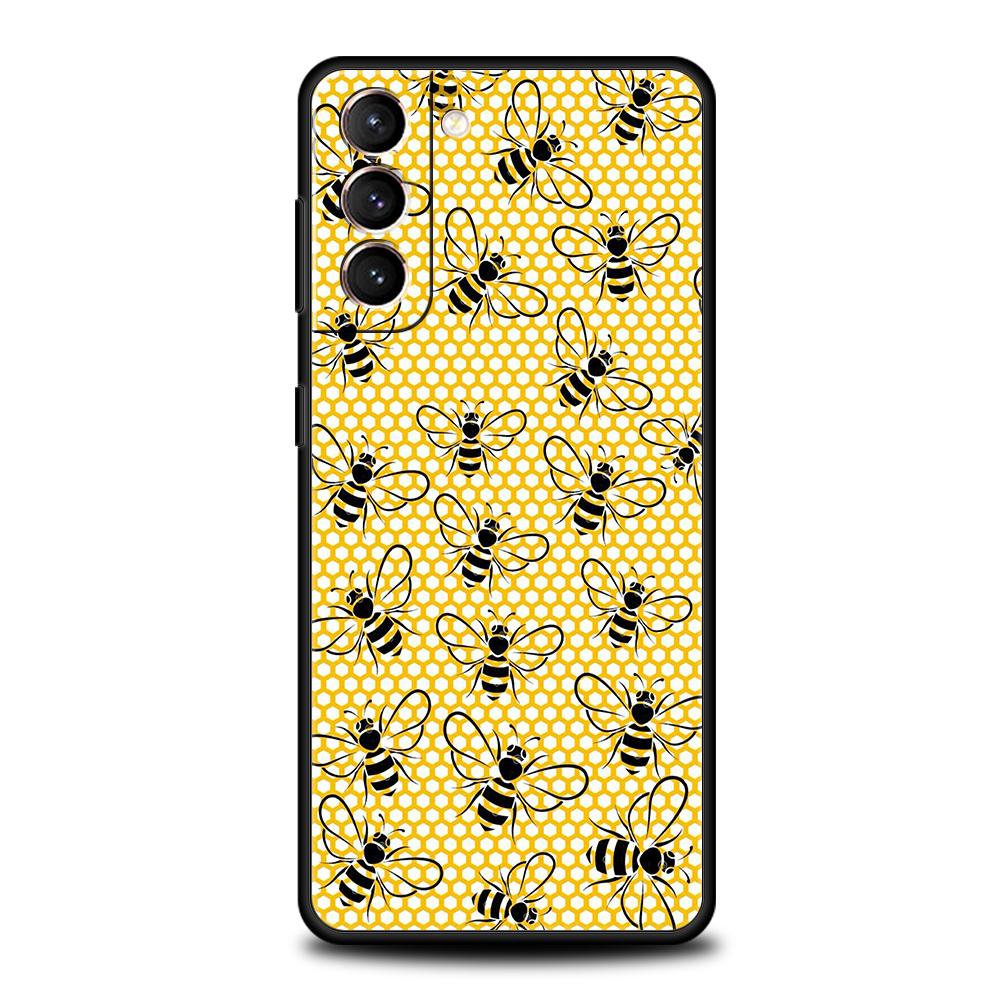 Bee Honey Phone Case For Samsung Galaxy S25 Edge S24 S23 S22 Ultra S20 S21 FE 5G S10 S9 Plus S10E Soft Cover