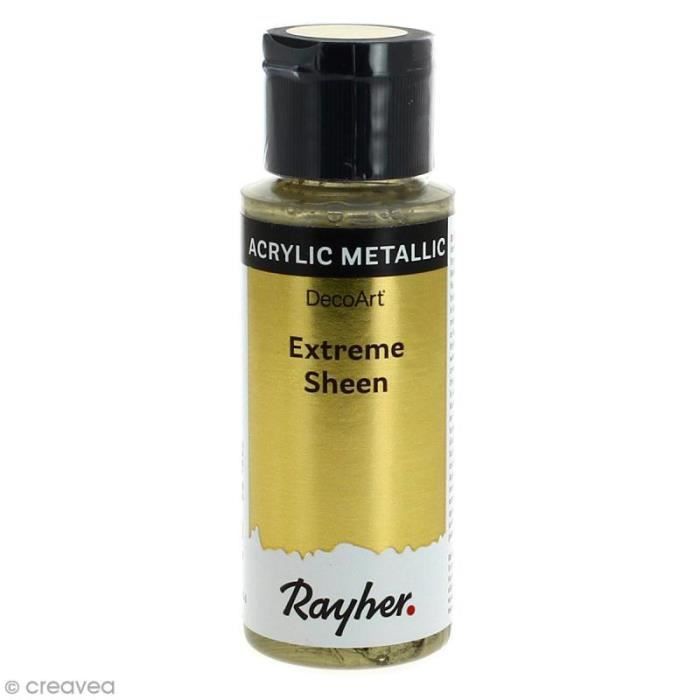 Peinture acrylique - Rayher - Extreme Sheen - 59 ml - Doré - Brillant