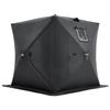 Portable Ice Shelter, 3-4 Person Pop-Up Ice Fishing Tent, 43 Square Feet Fishable Area, Ice Shanty for Winter Fishing, Waterproof Oxford Ice Cube with