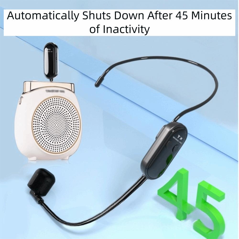 Long Range Headset Microphone 2 in 1 Microphone System Mic Wireless Microphone  Meeting