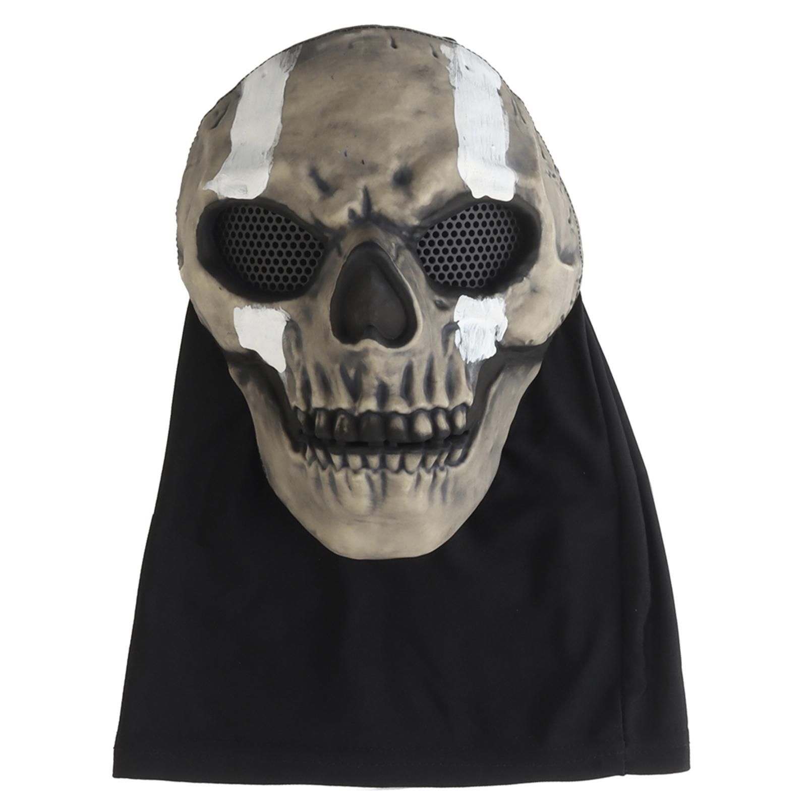 Ghost Skeleton Ski Mask Collapsible Windproof Airsoft Face Skull Mask Skull Face Mask for Halloween