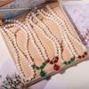 Zhuji Freshwater Pearl Necklace Set: Women's Three-Piece Choker Gift for Mom Mother's Day Live