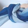 Batik Human Cotton Segment Dye Scarf Bamboo Cotton Blue Dye Beach Outdoor Sports Sun Protection Silk Scarf Shawl