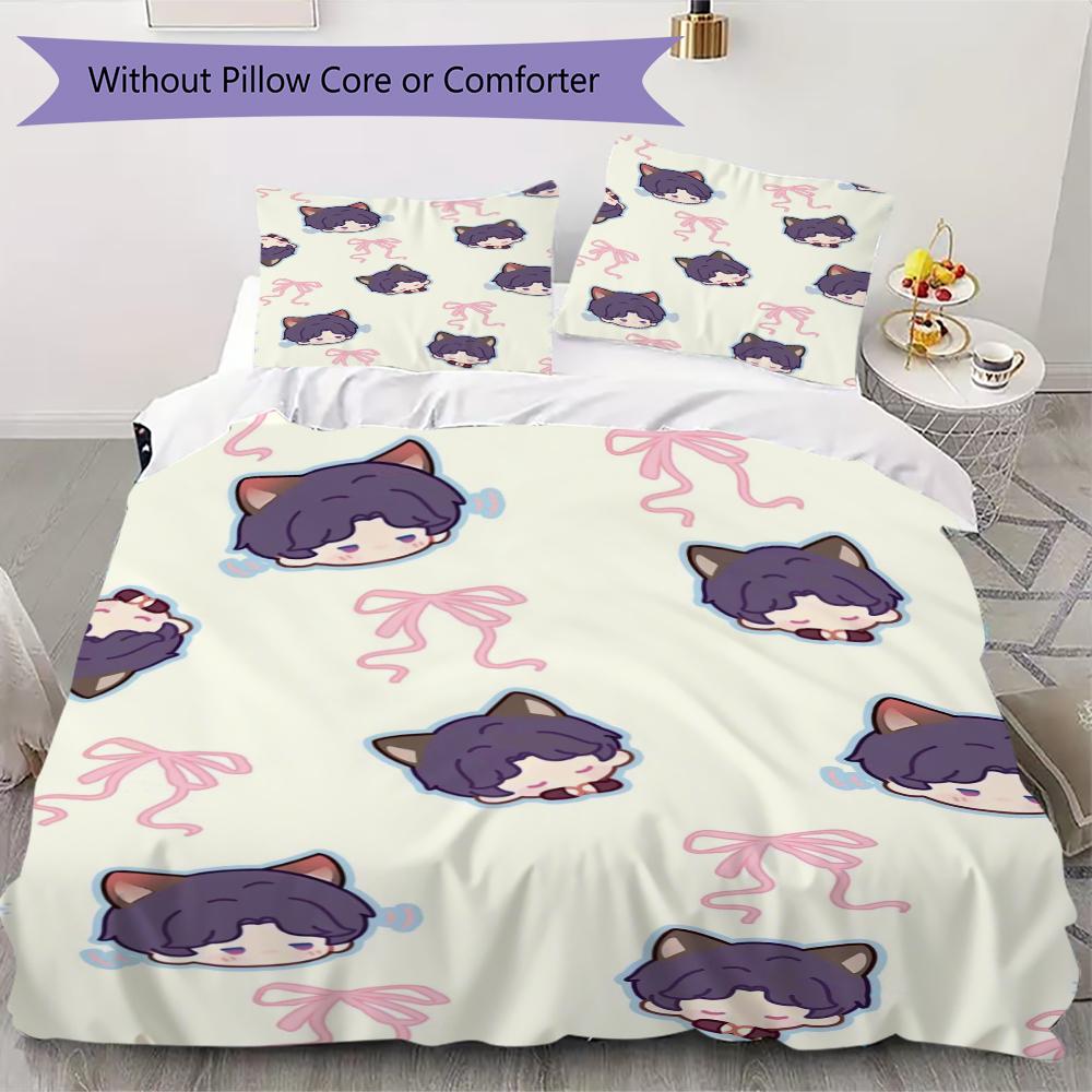 

Sylus & Rafayel Pattern Bedding uilt Set uilt Cover Pillowcase Home Decoration Birthday Gift (1 * duvet cover + 2 * pillowcase without core)188 135x200cm