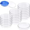 10Pcs Plastic Petri Dishes 35/60/75/90Mm, Cell Culture Dish Round Transparents For Lab, School Science, Samples Storage