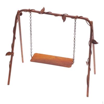 1/12 Dollhouse Miniature Swing Outdoors Patio Porch Model