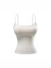 Canotta Calda in Pile da Donna Stile Spicy Girl: Top aderente, elasticizzato, senza maniche con coppe al seno per Autunno/Inverno