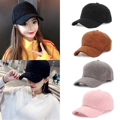 Women Men Street Sports Wool Baseball Cap Hip Hop Cap Peaked Hat