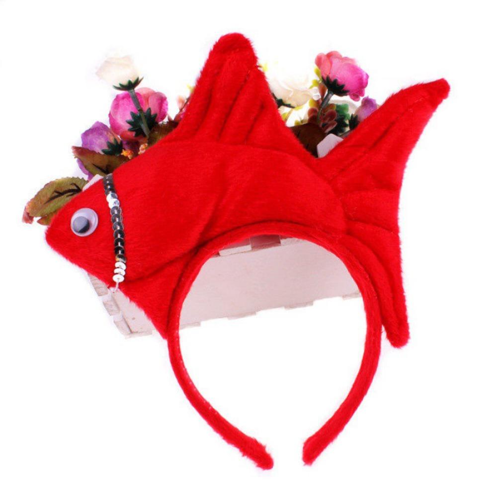 

Прекрасный ободок для волос с рыбкой, многоцветный, для макияжа, повязка на голову, высокое качество, форма рыбки, обруч для волос, косплей