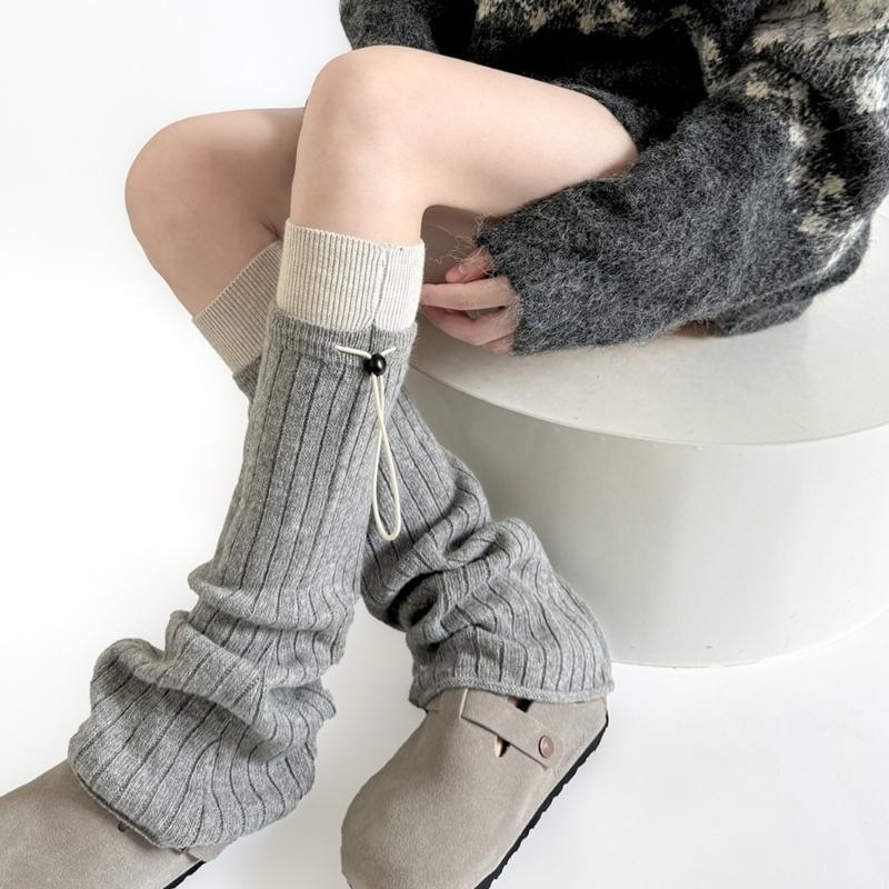 Travel Acrylic Leg Warmers Practical Construction Lightweight Cold Climate Essential Comfortable Stretchy Winter Socks