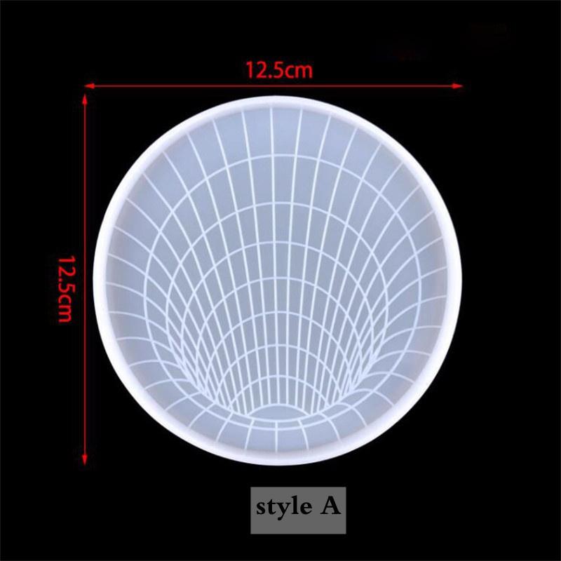 Sottobicchiere 3D Creativo Fai da Te Rotondo Geometrico a Spirale Stampo in Silicone Nuovo Cemento Resina Resina Epossidica Stampi 2023