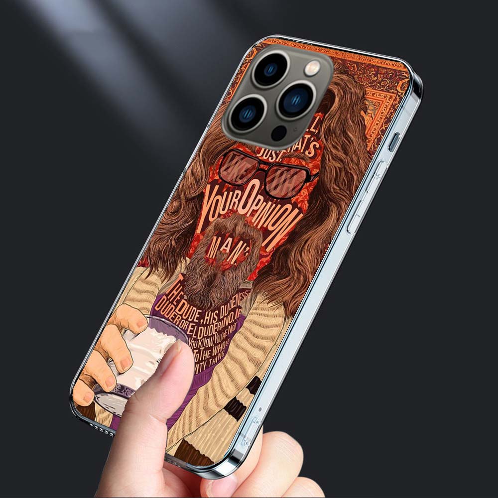 The Big Lebowski Phone Case For Iphone 16E 15 Pro 14 Plus 17E 16 17 Pro Max Air 11 12 13 Mini Shockproof Capa Cute Cover TPU