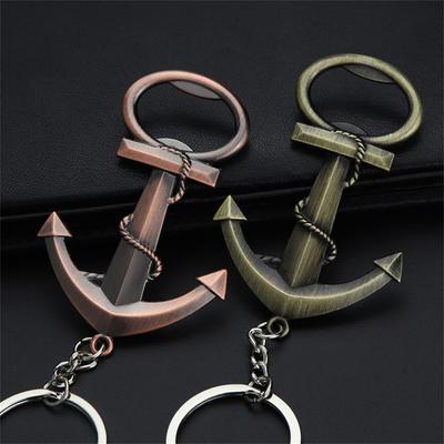 New Cool Vintage Anchor Beer Bottle Opener Kitchen Tools Bar Party Supplies Men Keychain Pendant Creative Corkscrew Gadgets Gift