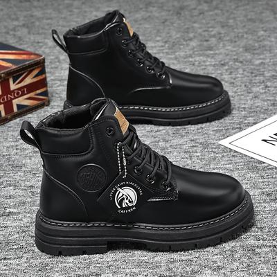 Martin Boots Men's Shoes Autumn and Winter New High-top Boots British Style Fashion Versatile Platform Martin Boots