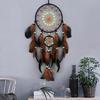 Handmade Glowing In Dark Dreamcatchers Wall Decorations Feathered Tassels Wall Hanging Wind Chimes Decors for Bedroom