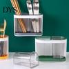 Utensil Organizer Holder Cutlery Drainer Two-compartments Transparent Wall Mounted Chopsticks Drainable Chopstick Cage Spoon Fork Drain Storage