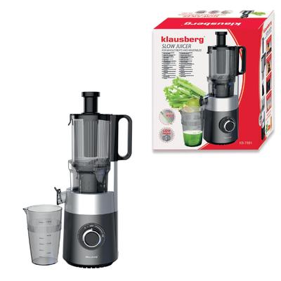 Pomalý odšťavňovač 180W na ovoce a zeleninu COLD PRESS KLAUSBERG KB-7881
