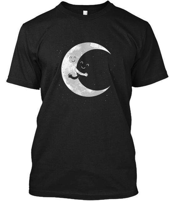 

Moon Hug T-Shirt Made in the USA Size S to 5XL 4XL