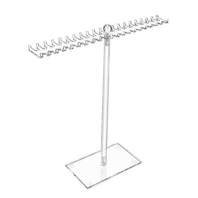 Espositore Portagioie Rastrelliera a T Porta Orologi Braccialetti Custodia Collane Anelli Ciondoli Rastrelliera Gioielli con Gancio Bilaterale