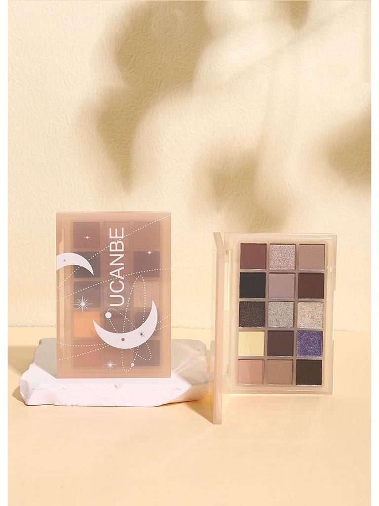 UCANBE Fallen Play: 15-Farben Metallic Lidschatten Palette - Pigmentiert, Langanhaltend, Perfekt für Smoky Eye und Anfänger