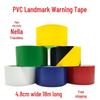 Black & Yellow PVC Warning Tape - 4.8cm X 18m, Floor Marking Tape