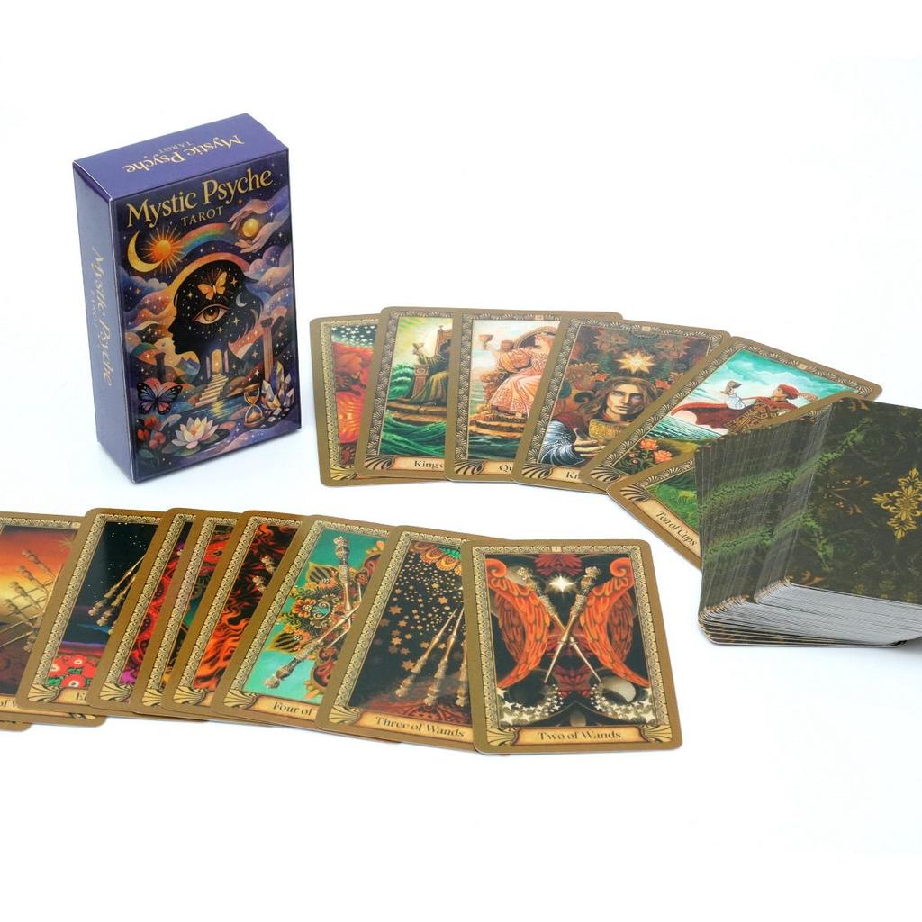 10.3*6cm Mystic Psyche Tarot Deck – 78-Card Set for Intuitive Wisdom, Spiritual Growth, and Archetypal Exploration