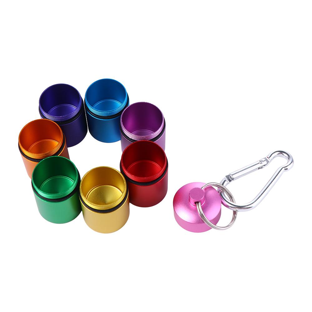 7 Days Travel Keychain Storage Container Vitamins Strong Tightness Medicine Pill Box Weekly Pill Case Pill Dispenser Pill Box