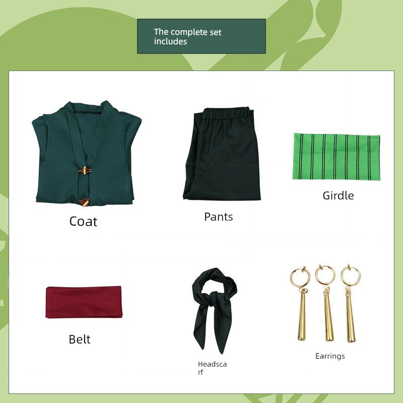 One Piece Cosplay Costume Wano Country Cosplay Zoro Tenro Yukata Kimono Japanese Style Cosplay Outfit