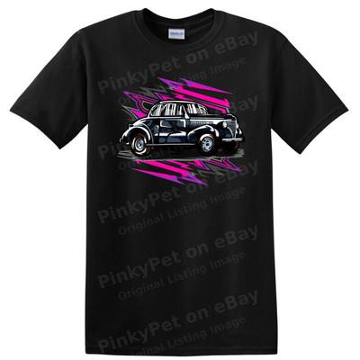 Classic Car Retro T Shirt Vintage Automobile Graphic Tee for Car Lovers