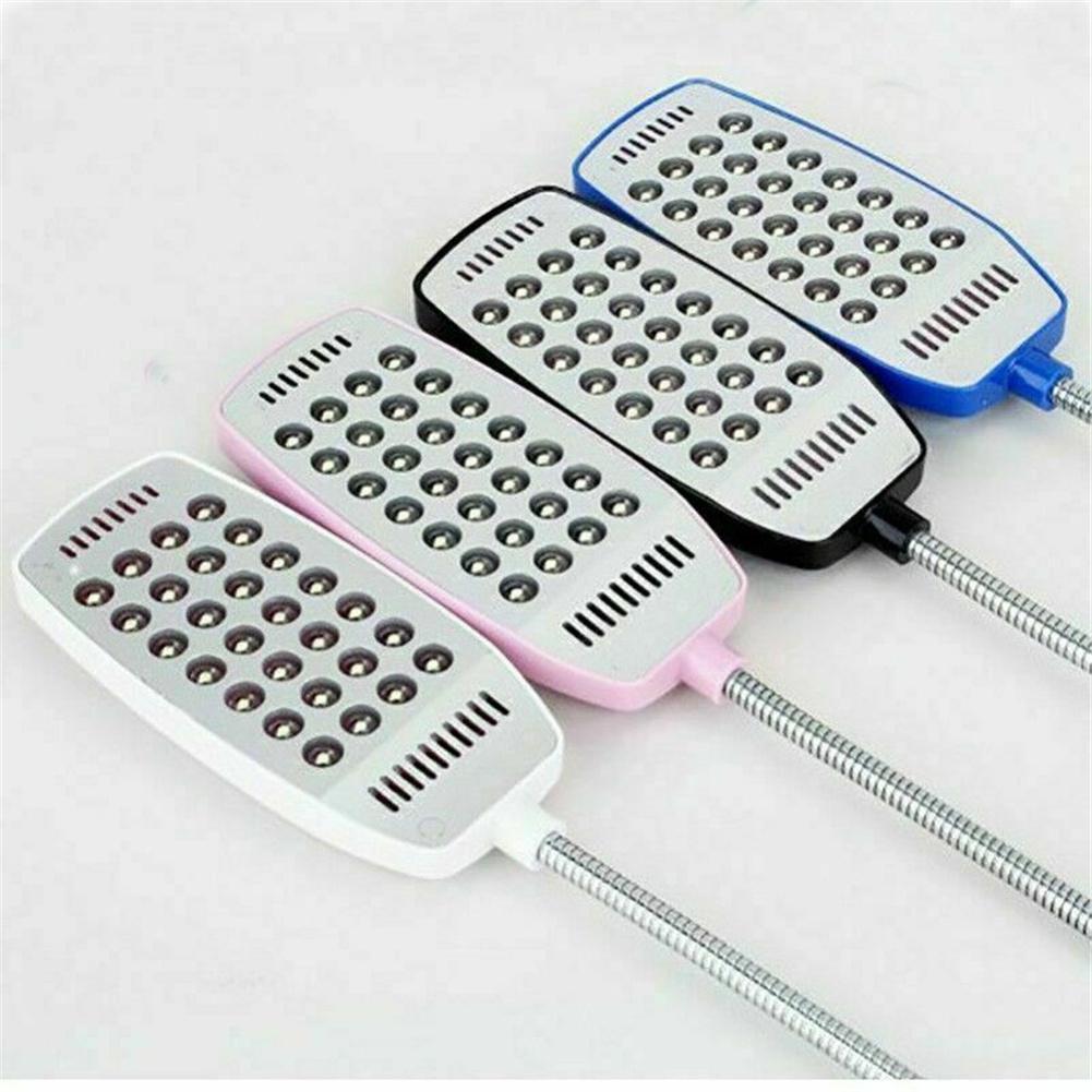 Metal Flexible Mini Reading Light Usb Charging 360 Degree Rotation High-brightness 28-led Heads Lightweight Portable Lamp For Laptop