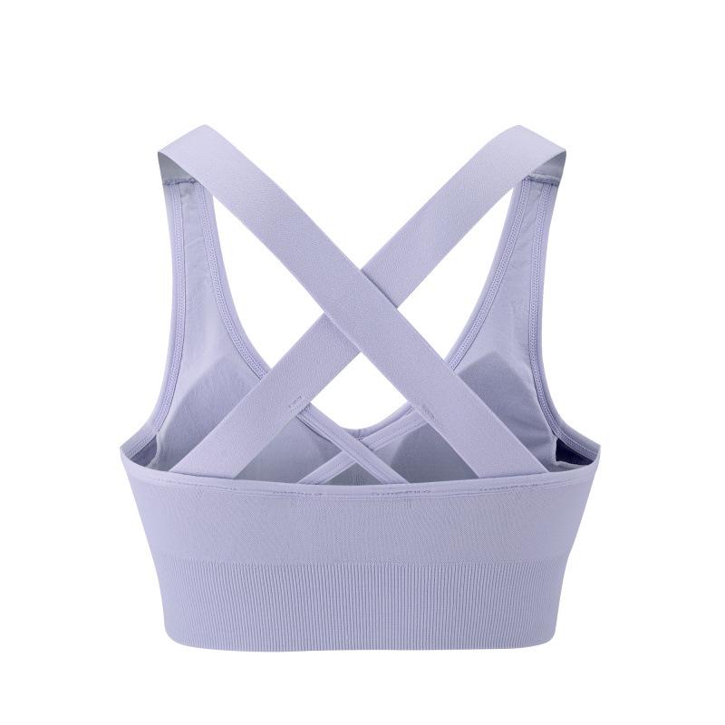 

Женский спортивный бюстгальтер большого размера с перекрещенной спинкой – Быстросохнущий, Ударопрочный для бега, фитнеса и йоги. XXL