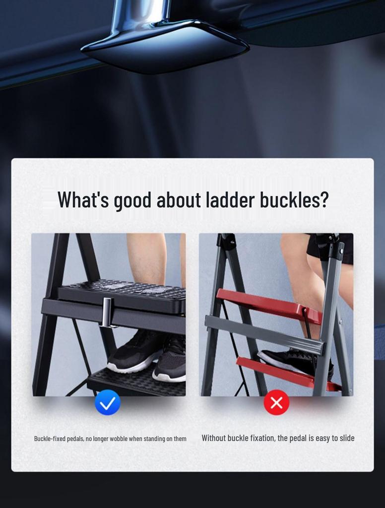 Telescopic Multi-Functional Household Folding Step Ladder